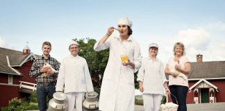 Kortreist: Egg fra egne høner og melk fra nabogården ble til prisvinnende is