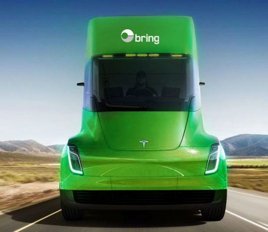 Denne Tesla-traileren har Posten Norge bestilt