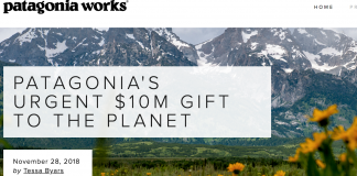 Patagonia gir Trumps skattelette til miljøet