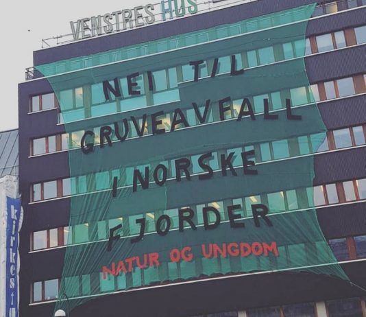 Natur og Ungdom “pyntet” Venstres hus