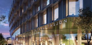 Slik blir Trondheims nye sentralstasjon. Den skal bli et klimaforbilde