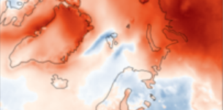 Globaltemperaturen i april i år var på høyde med rekordvarmen i 2016