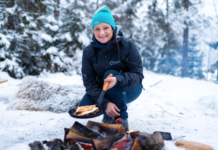 Du kan lage herlig mat på turbålet. Prøv fylt tortilla!