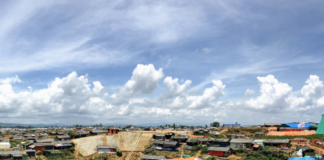 Kraftig monsunregn rammet verdens største flyktningleir i Bangladesh