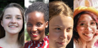 Greta, Vanessa, Dominika og Mitzi har snart samlet inn 1 million klimasignaturer