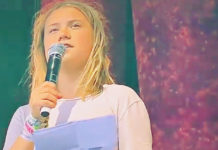 Greta Thunberg med klimaadvarsel på Glastonbury-festivalen