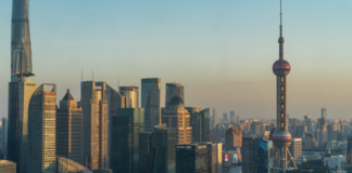 Shanghai rammet av kraftig hetebølge