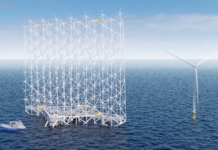 Denne vindveggen femdobler arealeffektiviteten på havvind – men vil fuglene klare å unngå den?