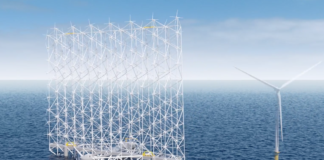 Denne vindveggen femdobler arealeffektiviteten på havvind – men vil fuglene klare å unngå den?