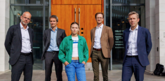 Dom i Førdefjordsaken faller onsdag Advokater fra Kluge, Truls Gulowsen og Gina Gylver foran Oslo Tinghus.