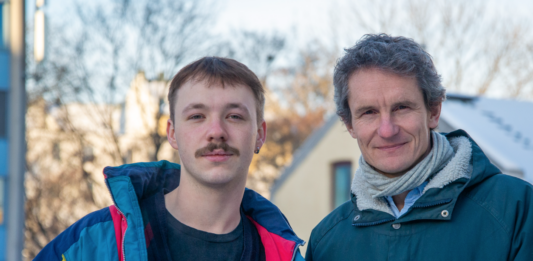 Gytis Blazevicius, leder i NU og Truls Gulowsen, leder i NVF. De opplever motsatt medlemslojalitet. Foto: Naturvernforbundet.