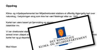 Bjelland Eriksen ber MD lage naturskogkart