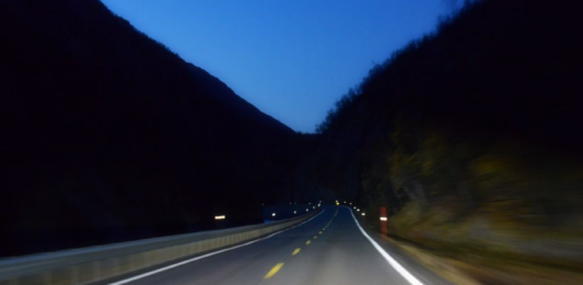 Skumring i Drivdalen. Knut Opeide Statens vegvesen.