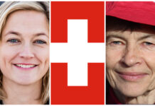 – En milepæl, sier NIM-direktør Mestad om klimadommen mot Sveits Adele Mestad. Swiss flag. Linda Parr.