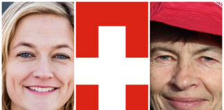 – En milepæl, sier NIM-direktør Mestad om klimadommen mot Sveits Adele Mestad. Swiss flag. Linda Parr.