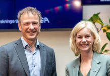 Endringer i ZEROs ledelse: Sigrun Aasland blir statssekretær i KLD Stig Schjølset og Sigrun Gjerløw Aasland.