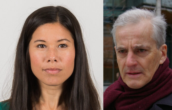 Lan Marie Berg. Jonas Gahr Støre.