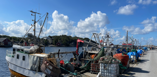 Reketrålere i Utgårdskilen.