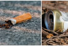 Hver fjerde nordmann syns det er greit å kaste søppel langs veien Sigarett. Drikkeboks.