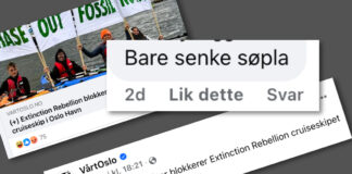 Skjellsord haglet mot Extinction Rebellion i FB-tråd til VårtOslo