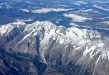 Varmegrader på toppen av Mont Blanc