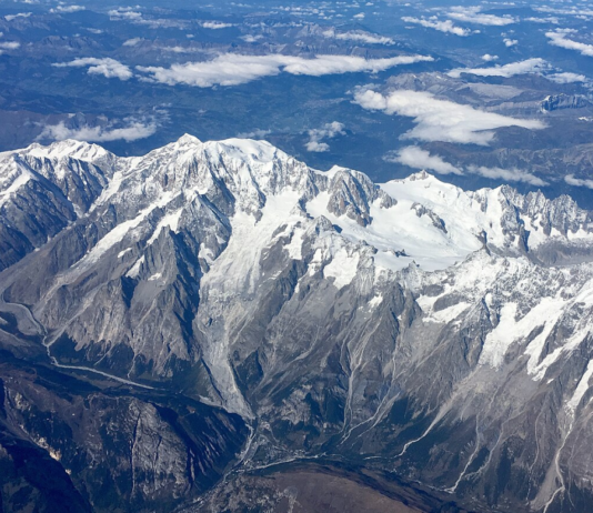 Varmegrader på toppen av Mont Blanc