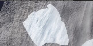 Verdens største isfjell sprekker opp