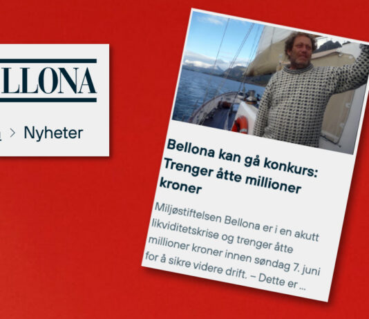 VG: Bellona kan gå konkurs mandag om en uke