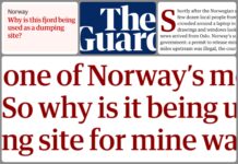 The Guardian: “Dette er en av Norges mest uberørte fjorder. Så hvorfor brukes den som deponi for gruveavfall?”